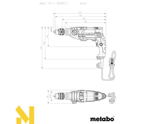 Дриль ударний Metabo SBE 800-2