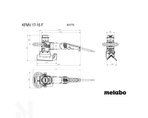 Фрезер кромковий Metabo KFMV 17-15 F