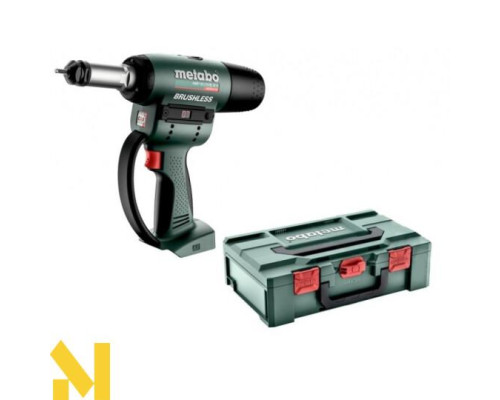 Заклепочник акумуляторний  Metabo NMP 18 LTX BL M10  (без АКБ та ЗП, MetaBox)