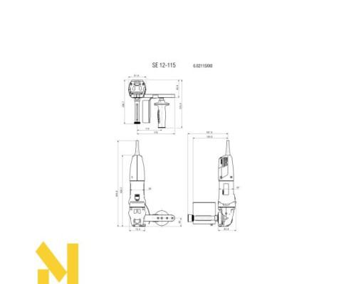 Машина полірувальна щіткова Metabo SE 12-115 SET