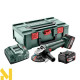 Болгарка (кутова шліфмашина) акумуляторна Metabo W 18 L 9-125 + 2x4,0 Аг MetaBox