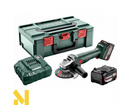Болгарка (кутова шліфмашина) акумуляторна Metabo W 18 L 9-125 Quick