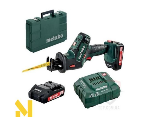 Пила шабельна акумуляторна Metabo SSE 18 LTX Compact + 2x4,0 Аг та кейс