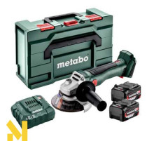Болгарка (кутова шліфмашина) акумуляторна Metabo W 18 L BL 9-125