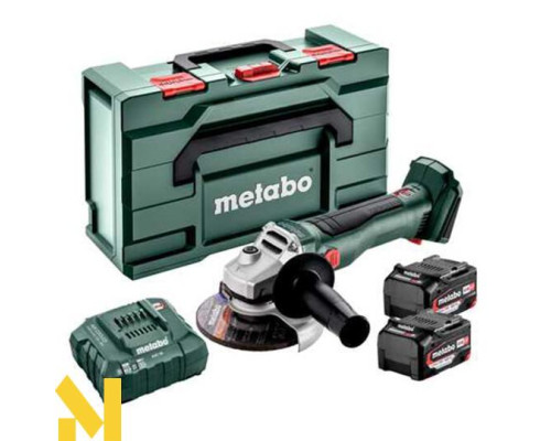 Болгарка (кутова шліфмашина) акумуляторна Metabo W 18 L BL 9-125