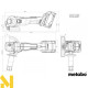 Болгарка (кутова шліфмашина) акумуляторна Metabo W 18 L BL 9-125 (без АКБ та ЗП, + Кейс)