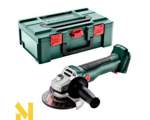 Болгарка (кутова шліфмашина) акумуляторна Metabo W 18 L BL 9-125 (без АКБ та ЗП, + Кейс)