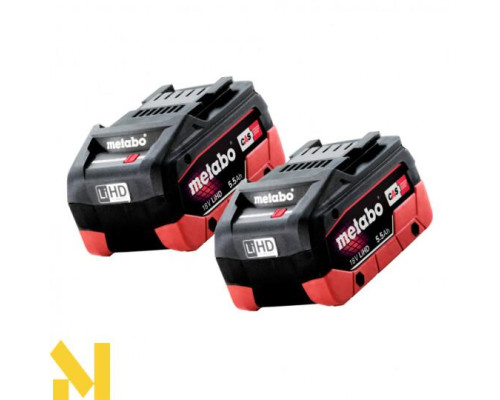 Гайковерт акумуляторний Metabo SSW 18 LTX 800 BL (2x5.5Ач + ASC 145 + MetaBox 145 L)