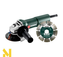 Болгарка (кутова шліфмашина) Metabo W 750-115 Set