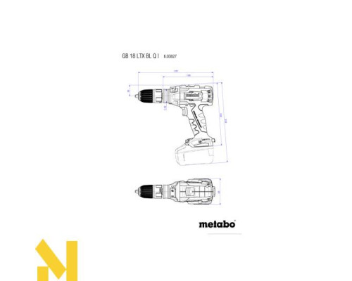 Різьбонарізник акумуляторний Metabo GB 18 LTX BL Q I (кейс, без АКБ та ЗП)