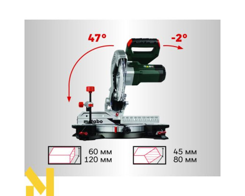 Пила торцювальна Metabo KS 216 M SET