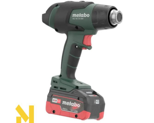 Фен технічний акумуляторний Metabo HG 18 LTX 500 (без АКБ та ЗП, +MetaBox)