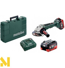 Болгарка (кутова шліфмашина) акумуляторна Metabo WB 18 LTX BL 125 Quick LiHD 2x8.0 Аг