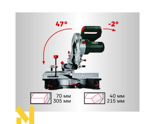 Пила торцювальна Metabo KGS 216 M SET (613216900)