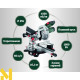 Пила торцювальна Metabo KGS 254 M SET (613254900)