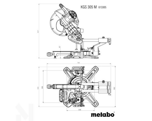 Пила торцювальна Metabo KGS 305 M New