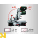 Пила торцювальна акумуляторна Metabo KGS 18 LTX BL 216 (1x 4.0Ah, ASC 55)