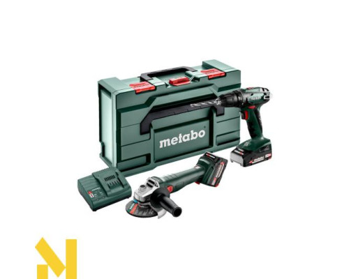 Набір інструментів акумуляторних Metabo COMBO SET 2.6.6 18 V (BS 18 + W 18 7-125)