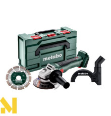 Болгарка (кутова шліфмашина) акумуляторна Metabo W 18 L BL 9-125 Set (без АКБ та ЗП, + MetaBox)