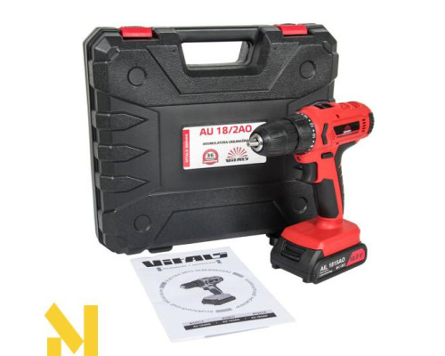 Дриль-шурупокрут акумуляторний Vitals AU 18/2AO