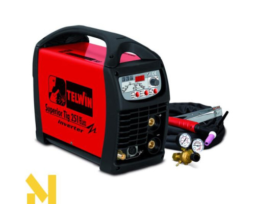Зварювальний напівавтомат Telwin Superior Tig 251 з аксесуарами (816116)