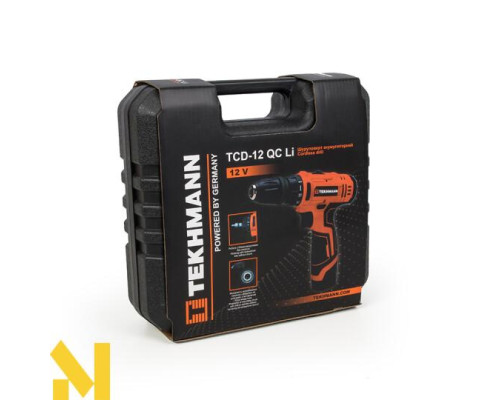 Акумуляторний дриль-шуруповерт Tekhmann TCD-12 QC Li