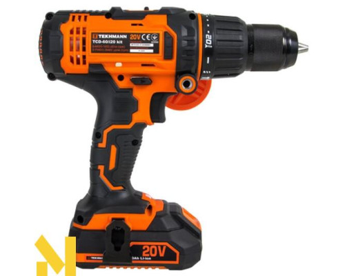 Акумуляторний дриль-шуруповерт Tekhmann TCD-60/i20 kit