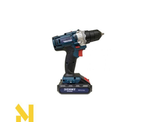 Шуруповерт акумуляторний Зеніт ЗША-18 LiW Профі