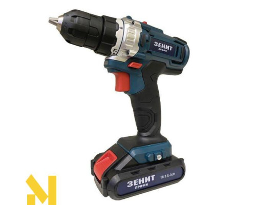 Шуруповерт акумуляторний Зеніт ЗША-18 LiW Профі