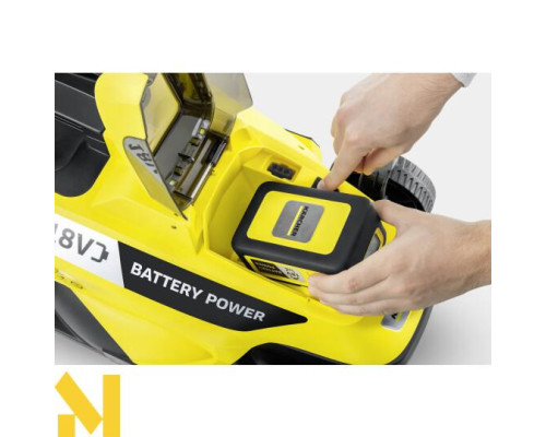 Набір Karcher газонокосарка LMO 18-33 + триммер LTR 18-25 + швидкозарядний комплект + акумулятор