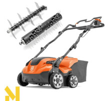Аератор акумуляторний Husqvarna S 138i (два вали + травозбірник)(без АКБ та ЗП)