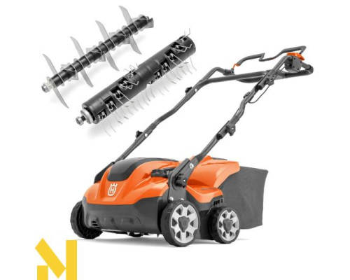 Аератор акумуляторний Husqvarna S 138i (два вали + травозбірник)(без АКБ та ЗП)