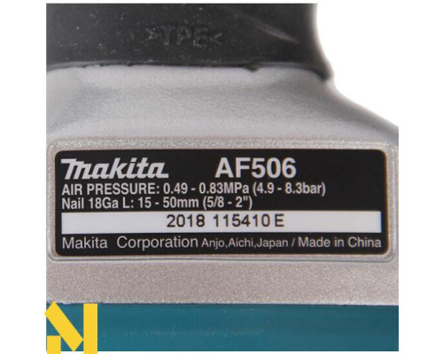 Цвяхозабивач пневматичний Makita AF506