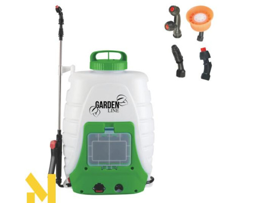 Обприскувач акумуляторний ранцевий GARDEN LINE AOK1657