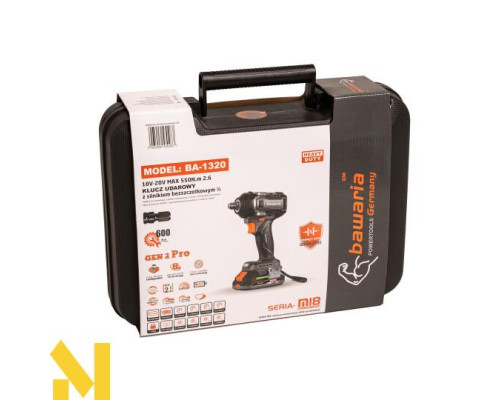 Гайковерт акумуляторний BAWARIA  BA-1320 безщітковий