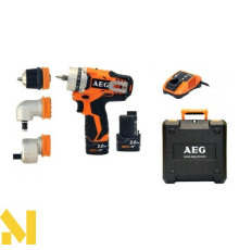 Двошвидкісна дриль - шуруповерт AEG BBS 12C2 LI-202C SET1
