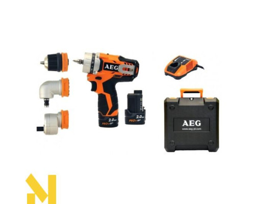 Двошвидкісна дриль - шуруповерт AEG BBS 12C2 LI-202C SET1