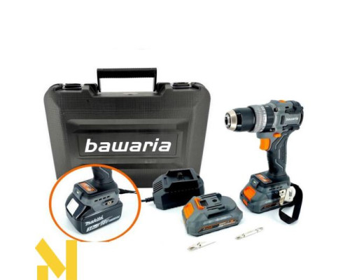 Дриль-шуруповерт акумуляторний BAWARIA BC-3118 безщітковий