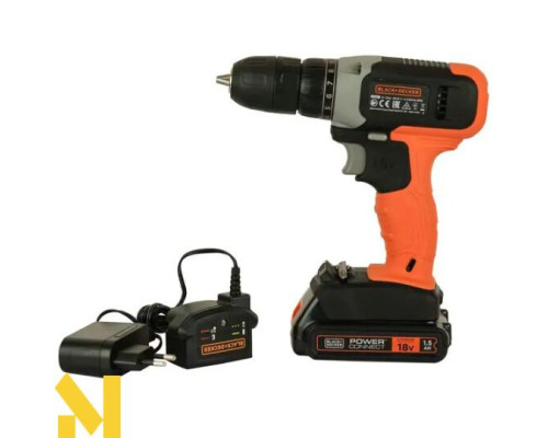 Дриль-шуруповерт акумуляторний Black&Decker BCD001C1