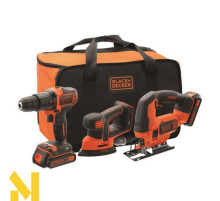 Набір з трьох інструментів Black&Decker BCK31S1S
