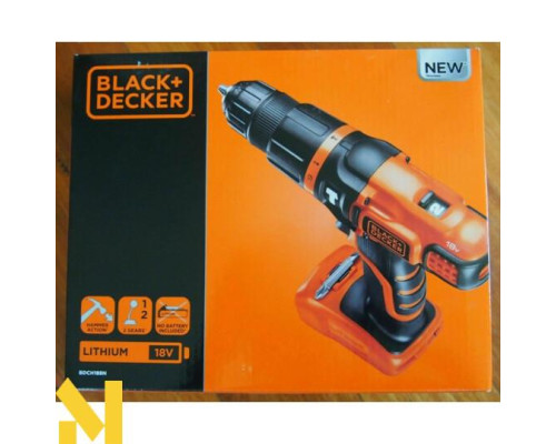 Дриль-шуруповерт ударний акумуляторний Black&Decker BDCH188N (без АКБ та ЗП)