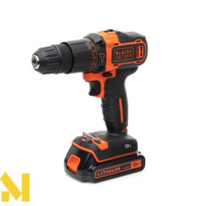 Дриль-шуруповерт акумуляторний ударний Black&Decker BDCHD18KB