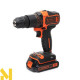 Дриль-шуруповерт акумуляторний ударний Black&Decker BDCHD18KB