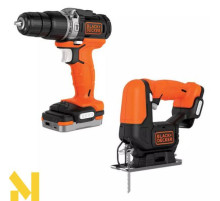 Набір інструментів акумуляторних BLACK&DECKER BDCK122S1S (BDCHD12S1 + BDCJS12N)