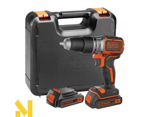 Дриль-шурупокрут акумуляторний ударний BLACK&DECKER BL188KB