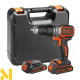 Дриль-шурупокрут акумуляторний ударний BLACK&DECKER BL188KB