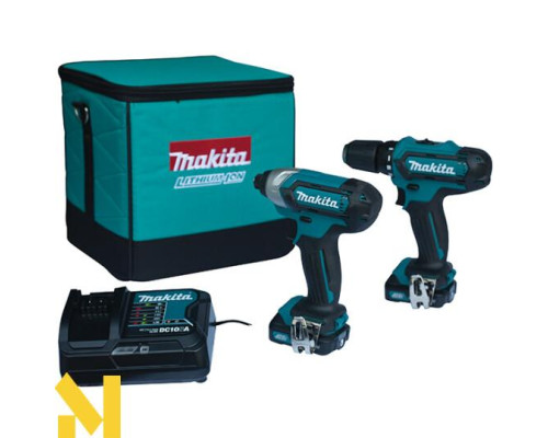 Набір інструментів акумуляторних Makita CLX201SA (DF331D + TD110D)
