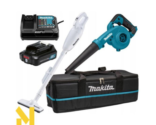 Набір пилососів акумуляторних Makita CLX245SAX1 (пилосос CL108FDZ + повітродувка UB100DZ)