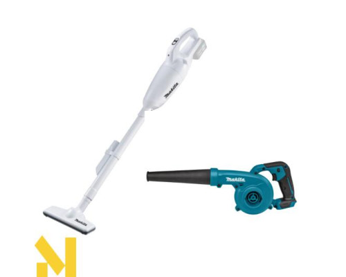 Набір пилососів акумуляторних Makita CLX245SAXZ (пилосос CL108FDZ + повітродувка UB100DZ, без АКБ та ЗП)