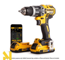 Безщітковий ударний дриль-шуруповерт DeWalt DCD796D2B з Bluetooth акумуляторами